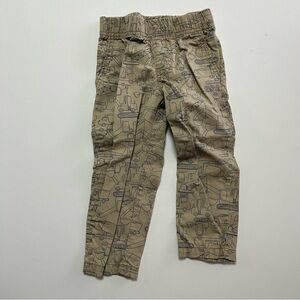 3 /$20 Carter's Khaki Pants with Navy Construction Print